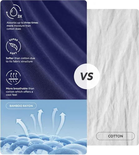 Vista 4 de Separatec - Calzoncillos tipo bóxer para hombres con bolsillo, de rayón de bambú que absorbe la humedad, ropa interior transpirable para hombres A1