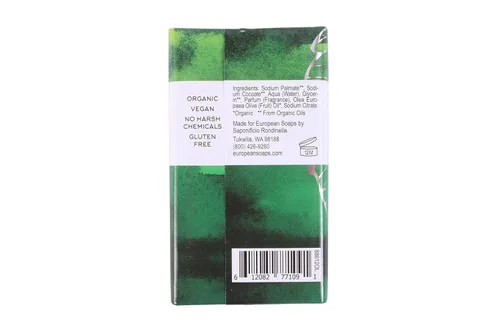 Vista 3 de Terravita Jabón corporal orgánico, vegano y sin gluten, oliva, 3.53 oz
