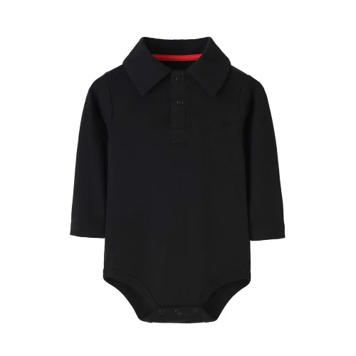 Vista 13 de Teach Leanbh - Body para bebé de algodón, manga larga, color puro, 3 a 24 meses (3 meses, azul bebé)