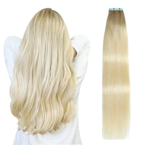 Vista 9 de SUYYA Extensiones de Cabello Humano Rizado Liso con Cinta, Color Negro Natural, Extensiones de Cabello con Cinta, Cabello Humano Rizado Liso, 12