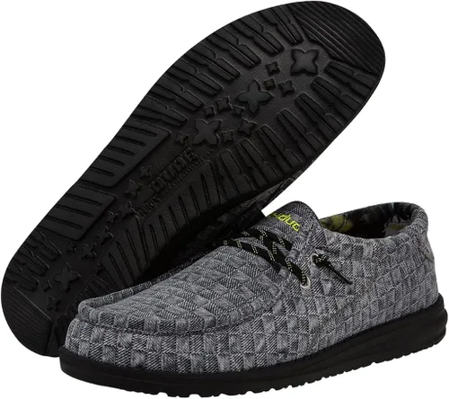 Vista 3 de Hey Dude Wally Break Cali - Mocasines con cordones para hombre cómodos y ligeros