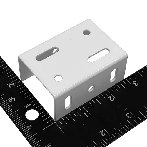 Vista 6 de Soporte de valla de aluminio resistente, 2 piezas for Vinyl Fencing Panel to Post Connection, Metal Replacement for 2.75in Plastic Brackets, Fits