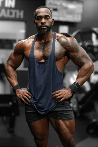 Vista 4 de Jed North Bodybuilding Stringer Gym Tank Top Singlet Racerback