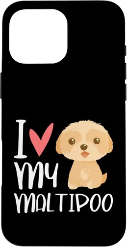 Vista 19 de iPhone 16 Maltipoo Dog Lover Hybrid Multipoo Breeder Heart Fur Parent Case