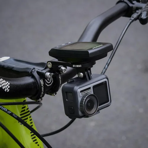 Vista 7 de corki Cycles - Soporte de bicicleta para computadora con ángulo ajustable en ángulo hacia fuera, compatible con Garmin Wahoo Bryton Cateye