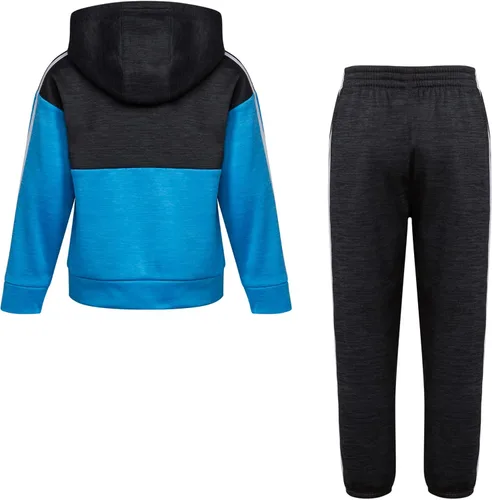 Vista 2 de adidas Conjunto de chaqueta de forro polar Mélange de manga larga para niños