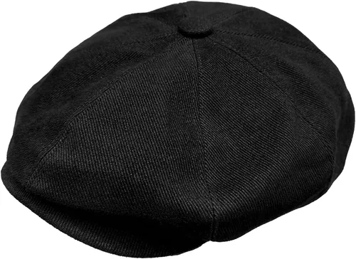 Vista 7 de Newsboy - Gorras de algodón para hombre, gorra de algodón clásica de 8 paneles para mujer (algodón, mezclilla)