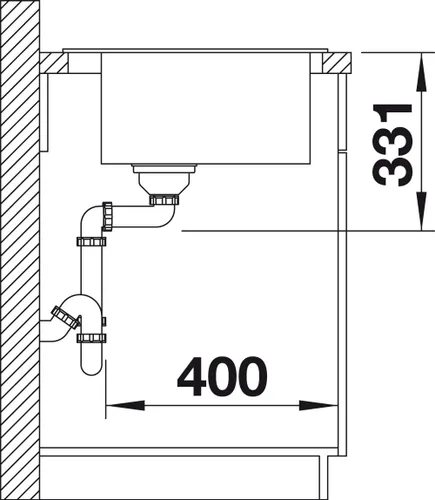 Vista 5 de Blanco 523684 PLEON 5 Silgranit PuraDur con Residuos Pop-Up, Nuez moscada
