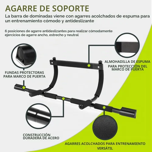 Vista 4 de ProsourceFit Pull Up Bar for Multi Use Fitness & Home Gym Exercise