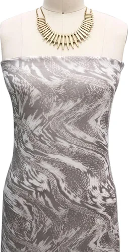 Vista 43 de Texco Inc - Tela de malla de encaje de poliéster elastano estampada de 60 pulgadas de ancho (3.53 oz/m²), ligera, elástica en 4 direcciones