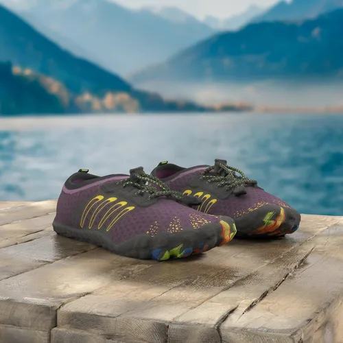 Vista 2 de MAYZERO Zapatos de agua para hombres y mujeres, zapatos de surf, playa, piscina, zapatos de punta ancha, senderismo, zapatos de agua, zapatillas