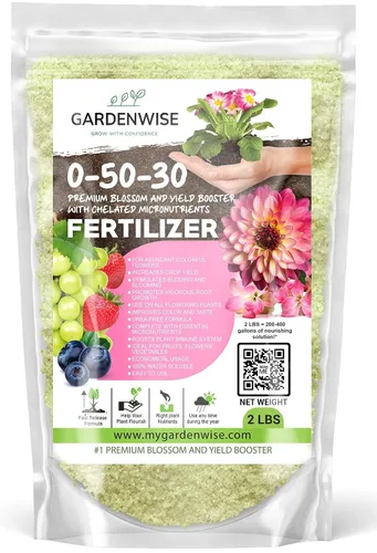Vista 4 de GARDENWISE 0-50-30 Universal Premium Bud and Bloom Booster Aumenta la floración y el rendimiento, para uso en suelo e hidroponía, combustible