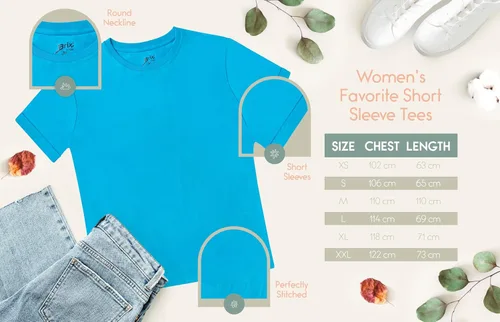 Vista 5 de Brix Camiseta de ajuste holgado para mujer, camisetas de algodón con cuello redondo.