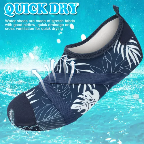 Vista 4 de VIFUUR Zapatos de agua para hombre y mujer, de secado rápido, para playa, natación, yoga, deportes al aire libre