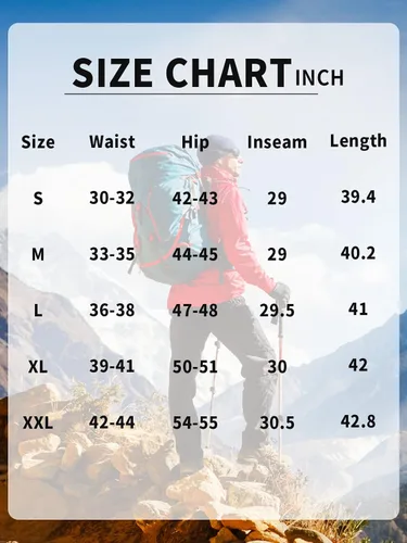 Vista 7 de Pantalones de senderismo para hombre, ligeros, transpirables, con 6 bolsillos, para verano, casual, de secado rápido, impermeables, pantalones