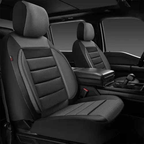 Vista 13 de CAR PASS Juego completo de fundas de asiento de cuero, universal, resistentes al agua, soporte de respaldo de espuma 3D, comodidad de lujo, 5