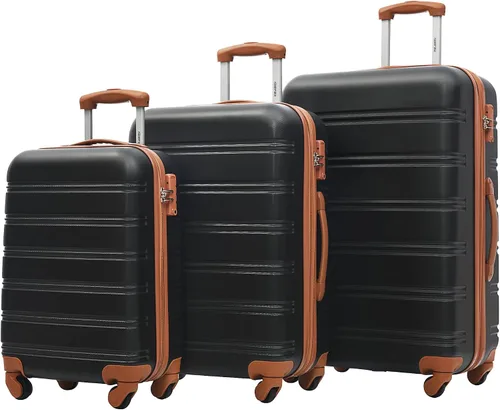 Vista 43 de Merax Equipaje Sets 2 piezas Hardshell 20&28 IN Maleta Set con bolsa de lona