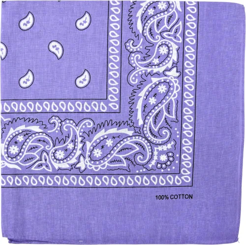 Vista 48 de Motique Accessories Bandana de algodón de 22 pulgadas con estampado cachemira