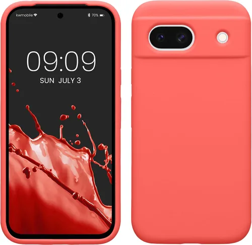 Vista 71 de kwmobile Funda Compatible con Google Pixel 6 Pro - Funda de Teléfono de Silicona TPU con Acabado Suave - Azul Caribe