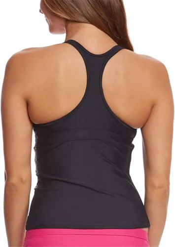 Vista 3 de AdoreShe Traje de baño de espalda cruzada para mujer, color negro