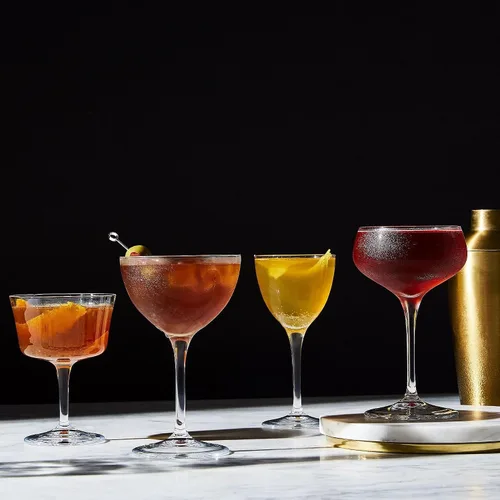 Vista 6 de Bormioli Rocco Bartender Novecento - Vasos de cóctel Fizz de 7.5 onzas, juego de 4, transparentes