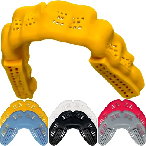 Vista 15 de Bulletproof: ¡El protector bucal más delgado y transpirable del mundo es 3 veces más fuerte! Protector bucal para lucha libre, fútbol, baloncesto