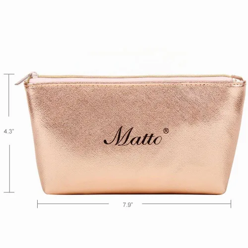 Vista 6 de Matto Juego de brochas de maquillaje de 9 piezas con bolsa de maquillaje de viaje