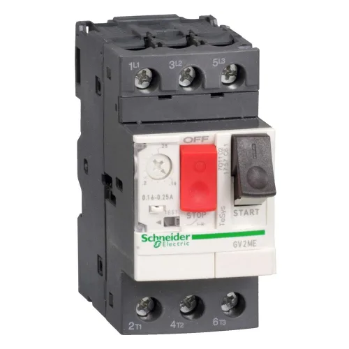 Vista 3 de Schneider Electric GV2ME14 - Arrancador manual del motor, botón, 6-10A, 1P