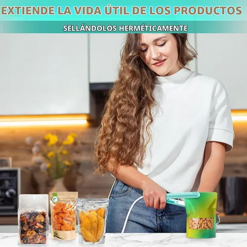 Vista 7 de Engarzadora de bolsas de 6.75" para bolsas de viruta con placa de cerámica
