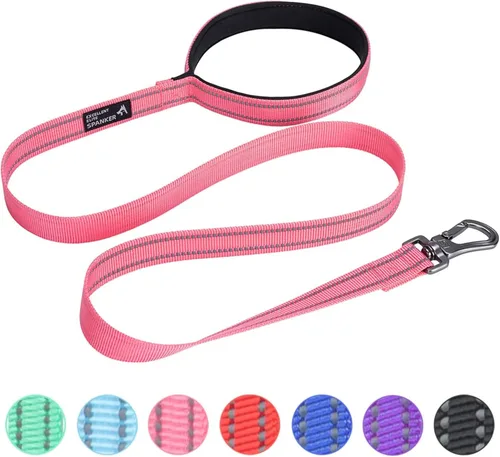Vista 20 de EXCELLENT ELITE SPANKER Correa de entrenamiento de perro de nailon resistente y duradera, cuerda de tracción de 4 pies de largo de 1 pulgada de Negro