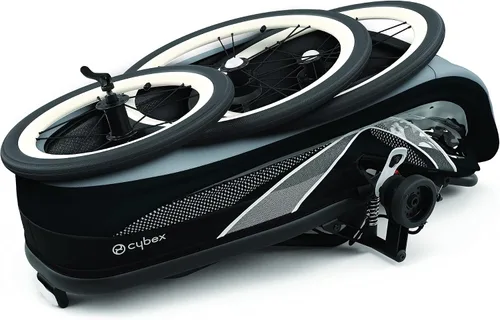 Vista 4 de CYBEX ZENO - Remolque multideportivo 4 en 1, plegado compacto, suspensión de conducción suave y neumáticos llenos de aire, remolque de bebé durante