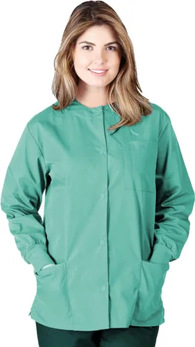 Vista 20 de Natural Uniforms - Chaqueta de Scrub para Calentamiento Negro