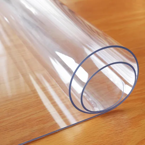 Vista 8 de Protector de mesa transparente de 14 x 24 pulgadas, 1.5mm de grosor, cubierta de mesa de plástico, protector de mesa transparente de PVC