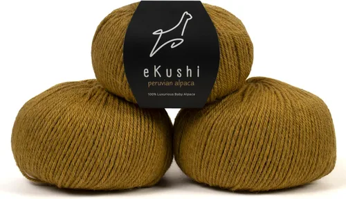 Vista 56 de 100% Hilo de Alpaca Baby para Tejer y Ganchillo - 1 Cono de Hilo Premium DK - Ligero, Hipoalergénico y Térmico Hecho en Perú - Ideal para Proyectos