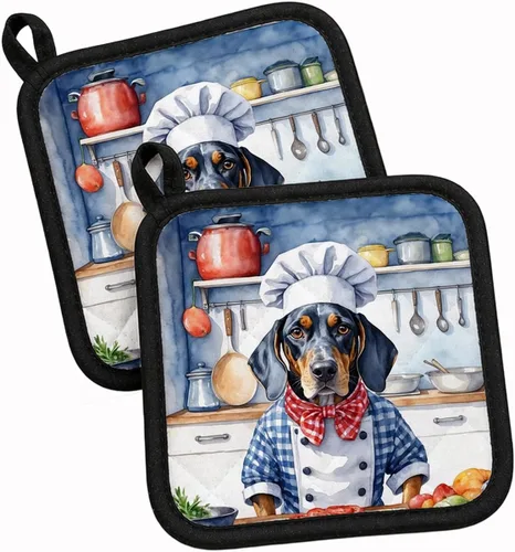 Vista 36 de Caroline's Treasures Coton de Tulear El Chef Par de Agarraderas de Ollas de Cocina Resistentes al Calor Juegos de Agarraderas de Ollas Almohadillas