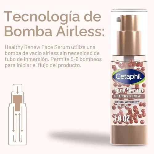 Vista 10 de Cetaphil Healthy Renew - Suero facial antienvejecimiento de 1 oz, suero alternativo al retinol para cara con niacinamida y péptidos, cuidado