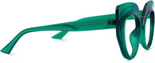 Vista 5 de Zeelool Gafas de bloqueo de luz azul ojo de gato para mujeres elegantes gafas gruesas Depp OP01884