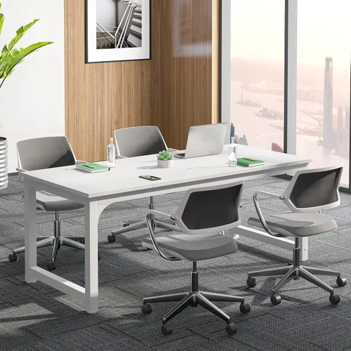 Vista 11 de Tribesigns Mesa de conferencias, mesa de reuniones rectangular de 6 pies, mesa de sala de reuniones, 70.8 pulgadas de largo x 31.5 pulgadas de ancho