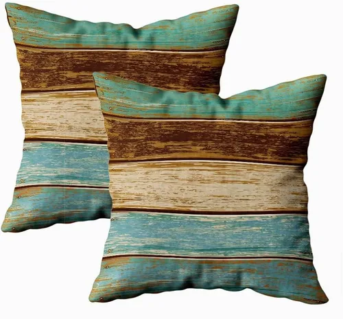 Vista 11 de Fundas de almohada decorativas de 16 x 16 pulgadas, patrón blanco y negro de tablero de ajedrez para sofá, fundas de cojín de granja para decoración