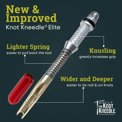 Vista 3 de KNOT KNEEDLE The Epic – Advanced Fishing Knot Tying Tool for 25+ Knots – Fast, Easy Knot Tyer for Fly Fishing, Small Tippet, and Weak Grip Strength
