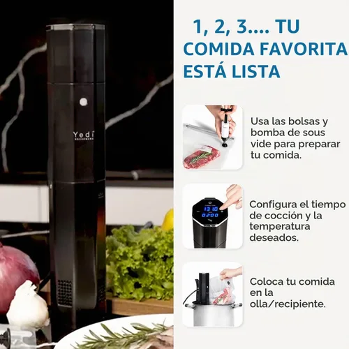 Vista 8 de Yedi Infinity Sous Vide - Cocina de 1000 W con temperatura de precisión