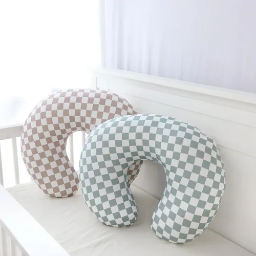 Vista 6 de DILIMI Paquete de 2 fundas de almohada de lactancia, funda elástica extraíble para almohadas de lactancia, funda ultra suave y cómoda para bebés