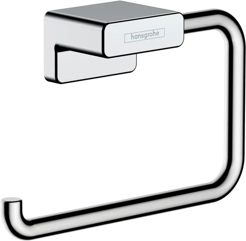 Vista 5 de hansgrohe AddStoris 41771340 - Portarrollos sin tapa en cromo negro cepillado, accesorios de 3 pulgadas