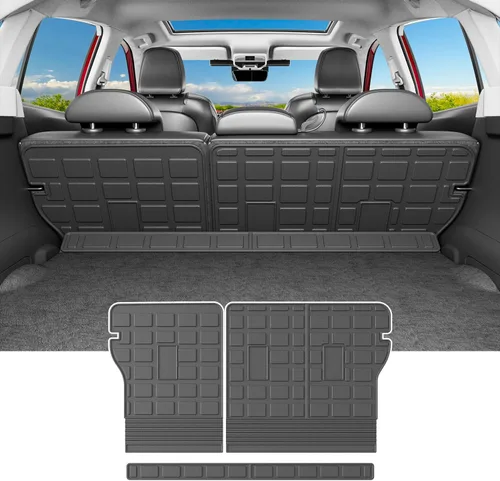 Vista 20 de powoq Alfombra de Carga Compatible con Jeep Grand Cherokee L 2021-2025 Alfombra de Maletero Overland Forro de Carga TPE Forro de Maletero