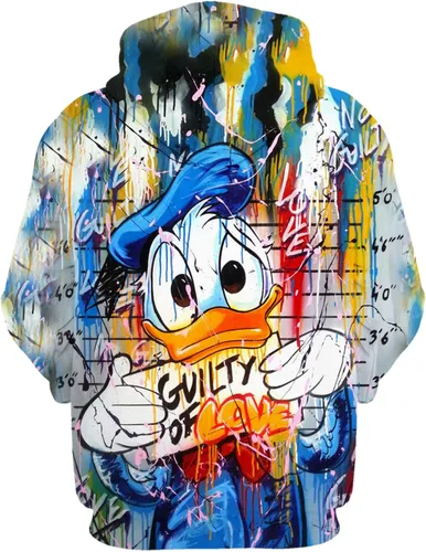 Vista 2 de Sudadera con capucha de hip hop para hombres y mujeres, con diseño de rap de grafiti y rock, divertida, vintage, estilo callejero, estilo hipster