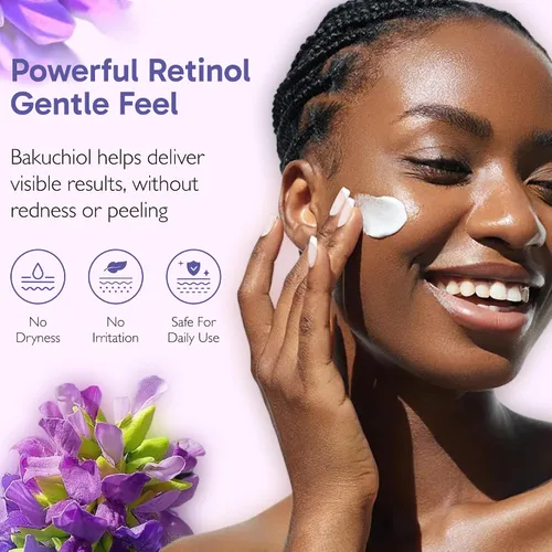 Vista 3 de Qaana Lujosa crema hidratante facial con retinol, colágeno y ácido hialurónico, crema antienvejecimiento para mujeres y hombres con colágeno