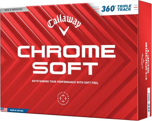 Vista 14 de Pelotas de golf Callaway Golf Chrome Soft Pista triple (blanco)