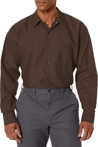 Vista 5 de Red Kap - Camisa de trabajo industrial de manga larga para hombre