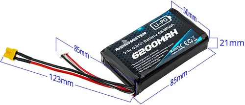 Vista 4 de SPEEDY BEE Radiomaster 2S 7.4V 6200mAh Lipo Batería para RadioMaster Boxer Radio y TX16S Series Radio Transmisor de la Tienda
