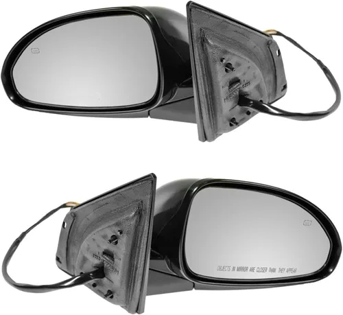Vista 227 de TRQ Conjunto de 2 piezas de espejo lateral para conductor y pasajero, ajuste eléctrico, sin calefacción, sin memoria, color negro, compatible